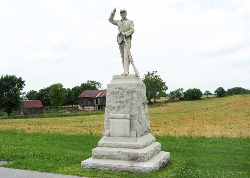 Monument to the 4th Regiment Pennsylvania Reserves at Antietam