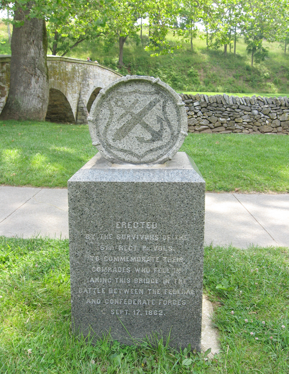 Monument to the 51st Pennsylvania Volunteer Infantry Regiment near Burnside Bridge at Antietam
