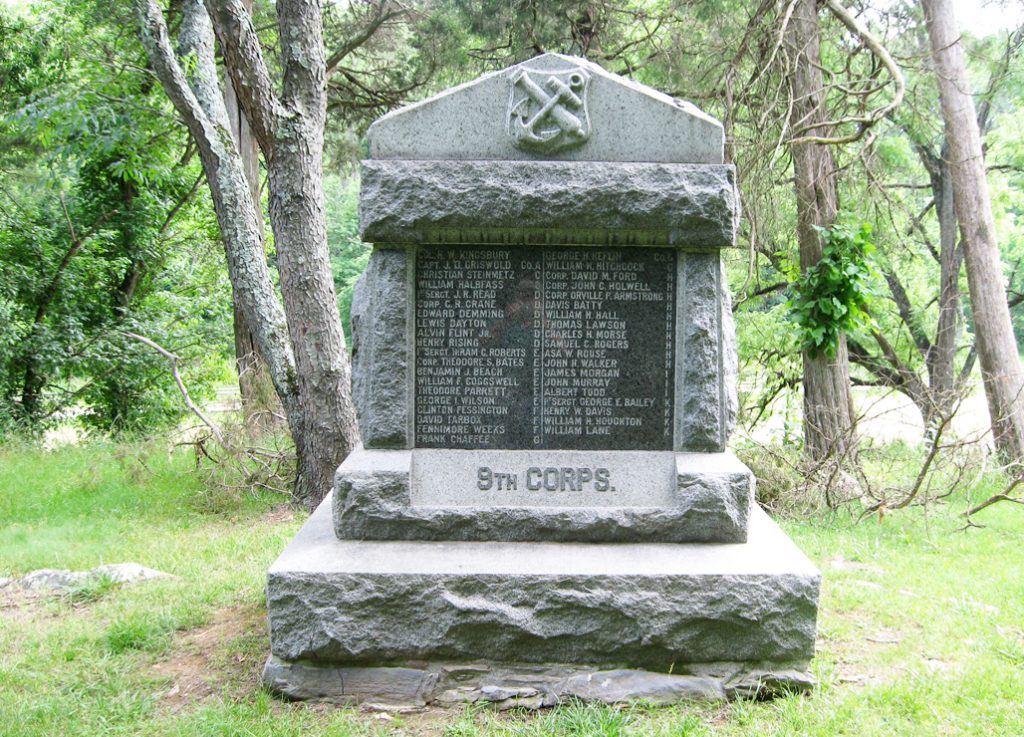 Monument to the 11th Connecticut Volunteer Infantry Regiment on the Antietam battlefield