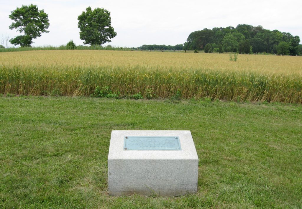 Monument to the 27th Indiana Infantry Regiment at Antietam