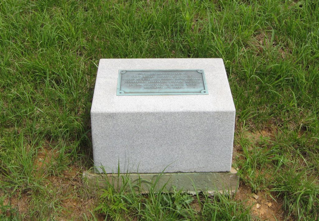 Monument to the 3rd Indiana Cavalry Regiment at Antietam