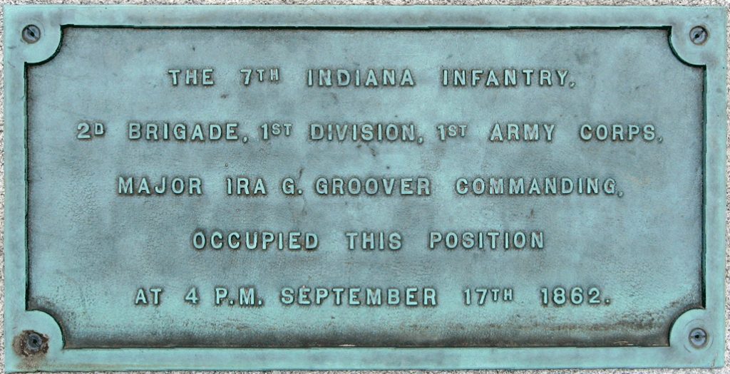 Monument to the 14th Indiana Infantry Regiment at Antietam