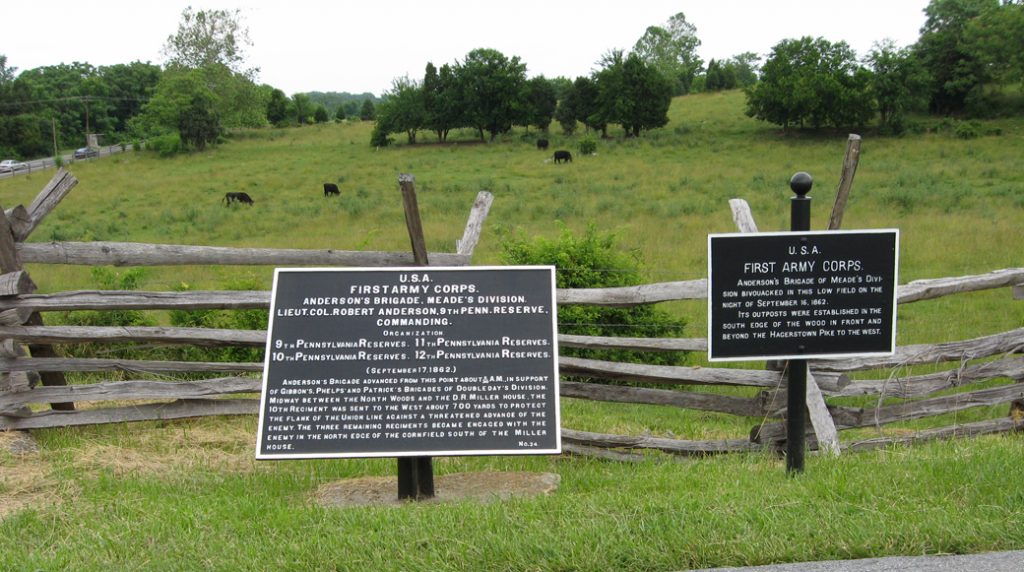 Anderson's Brigade, Meade's Division, marker 24 of the War Department Union markers at Antietam