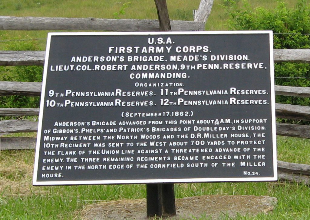 Anderson's Brigade, Meade's Division, marker 24 of the War Department Union markers at Antietam