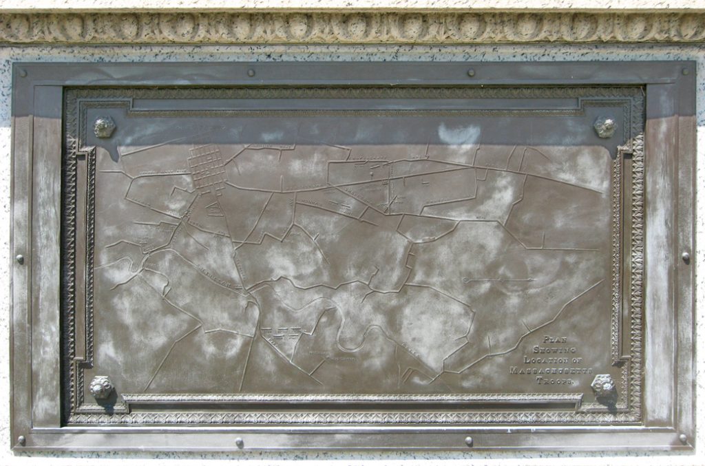 Detail from the State of Massachusetts monument on the Antietam battlefield