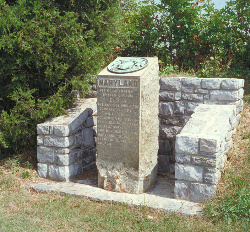 Monument to the 1st Maryland Battery (C.S.A.) "Dement's Battery" at Antietam