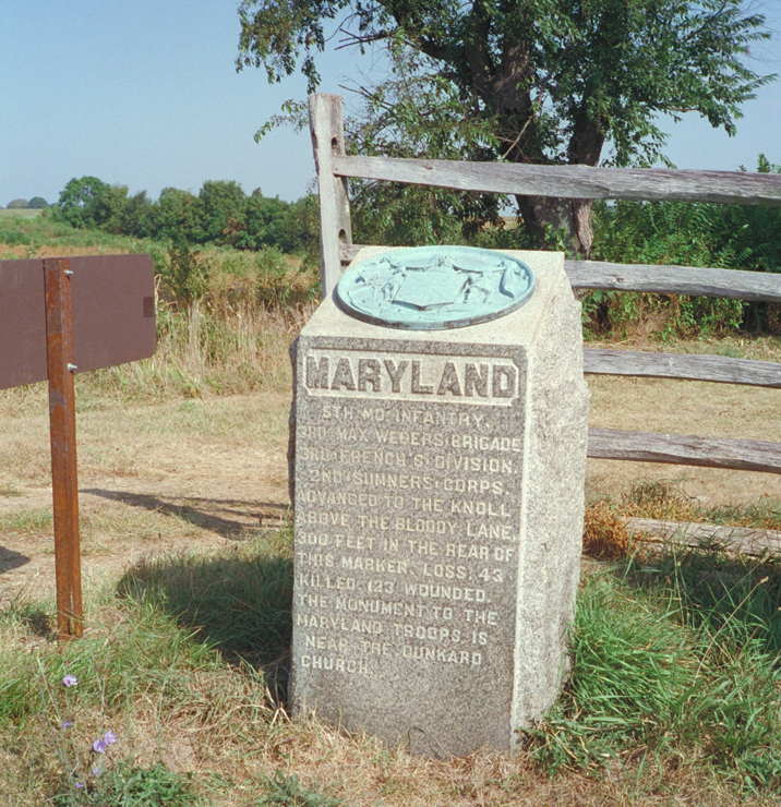 Monument to the 5th Maryland Volunteer Infantry Regiment at Antietam