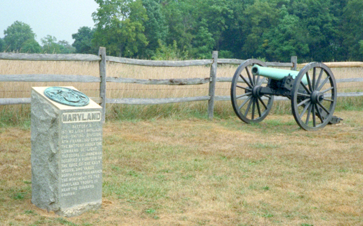 1st Maryland Light Artillery, Battery B (U.S.A.) monument at Antietam
