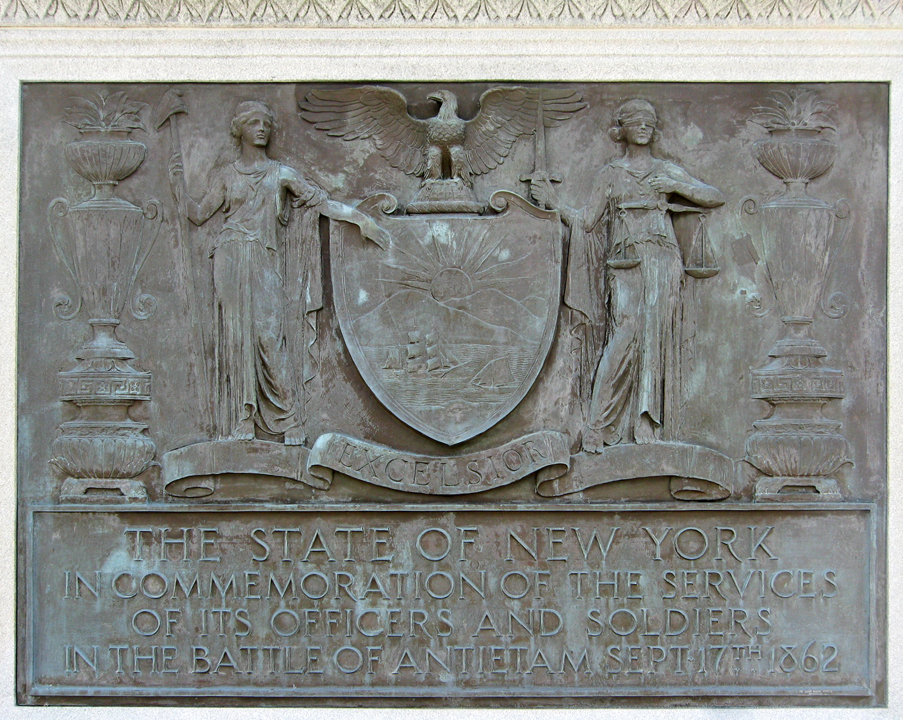 Closeup from the State of New York Monument at Antietam