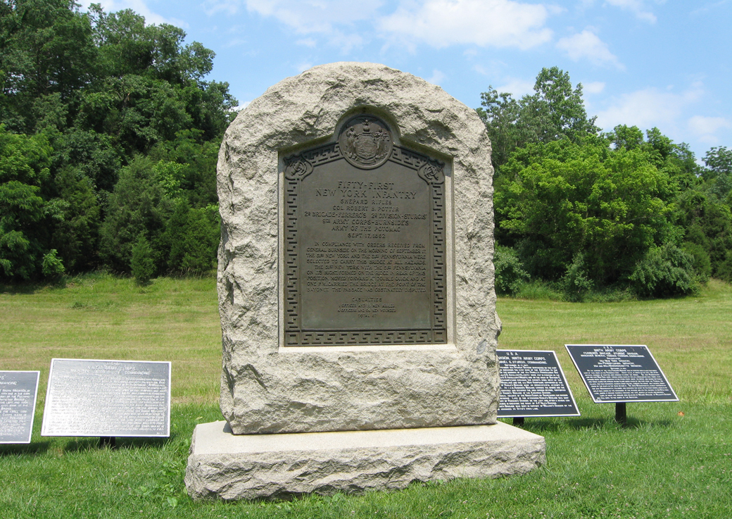 51st New York Volunteer Infantry Regiment monument at Antietam