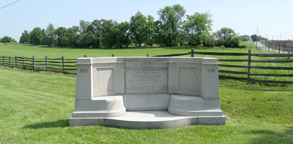 59th New York Volunteer Infantry Regiment monument at Antietam