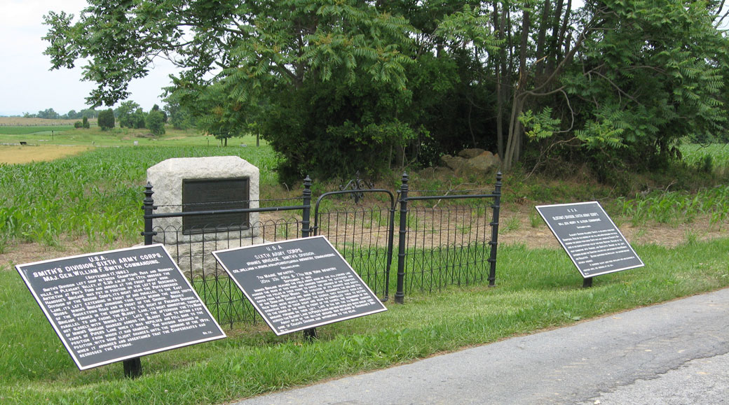 1st New Jersey Brigade monument on Smoketown Road at Antietam