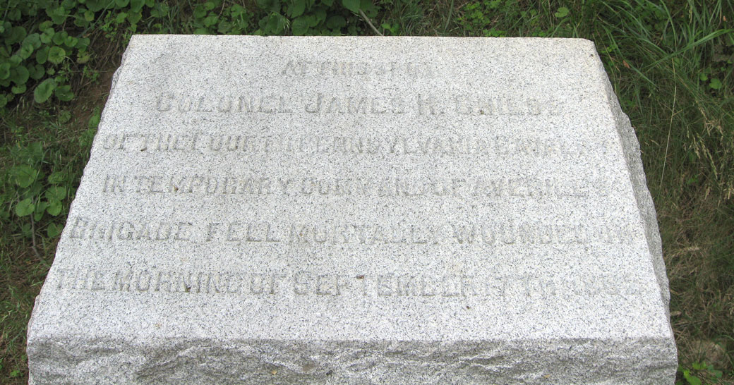 Monument to Union Colonel James H. Childs at Antietam
