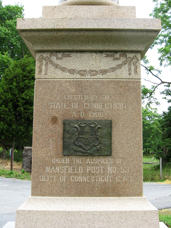 Detail from the monument to Major General Joseph K. F. Mansfield at Antietam