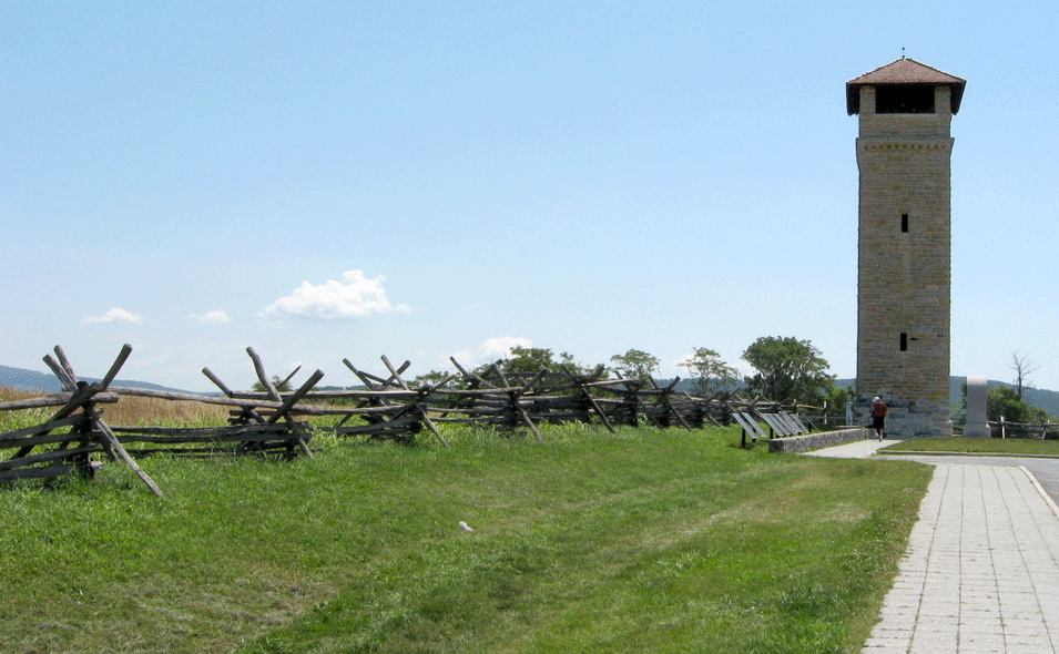 The Observation Tower on the Antietam battlefield