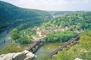 View of Harpers Ferry from Maryland Heights