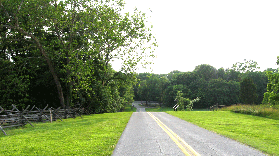 Starke Avenue on the Antietam battlefield
