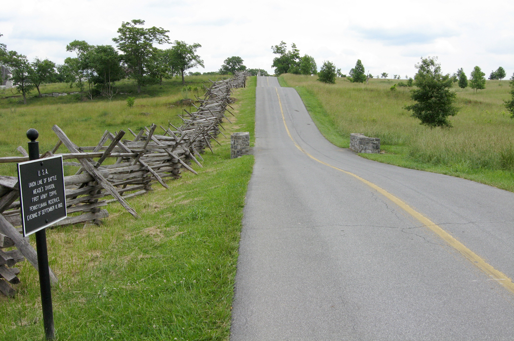 View of Mansfield Avenue on the Antietam battlefield