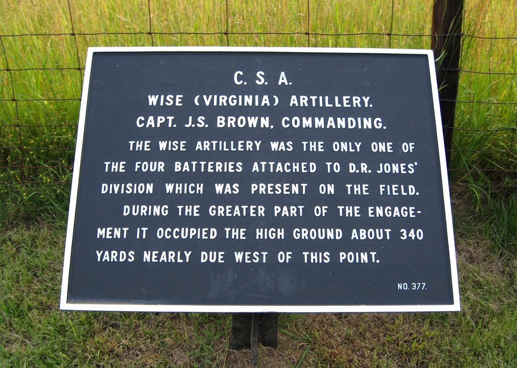 Wise (Virginia) Artillery, marker 377 of the War Department Confederate markers at Antietam