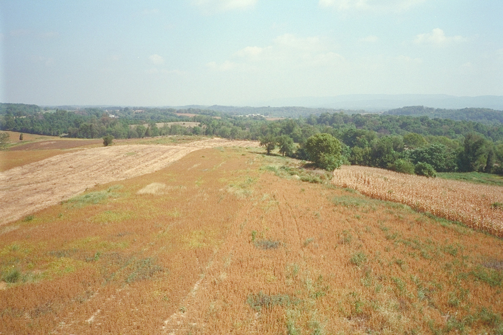 View to the northeast from the Observation Tower on the Antietam battlefield
