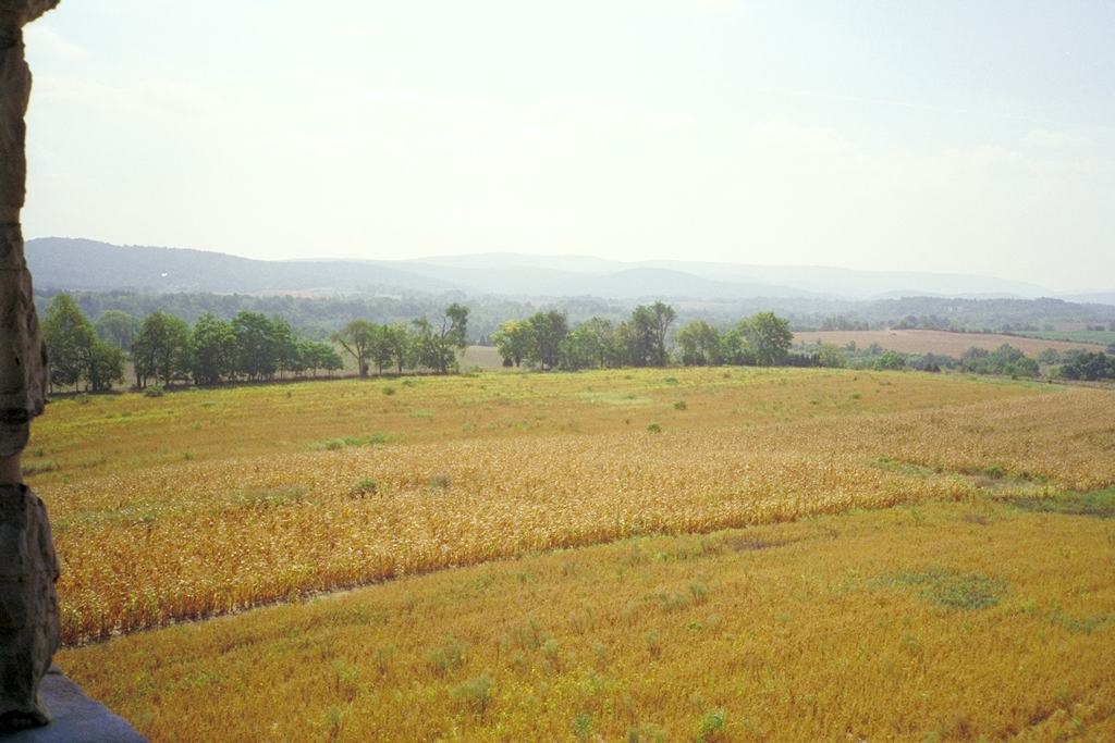 View to the southeast from the Observation Tower on the Antietam battlefield