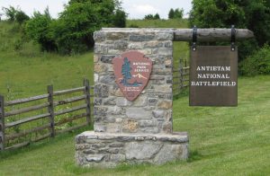 Antietam National Park sign