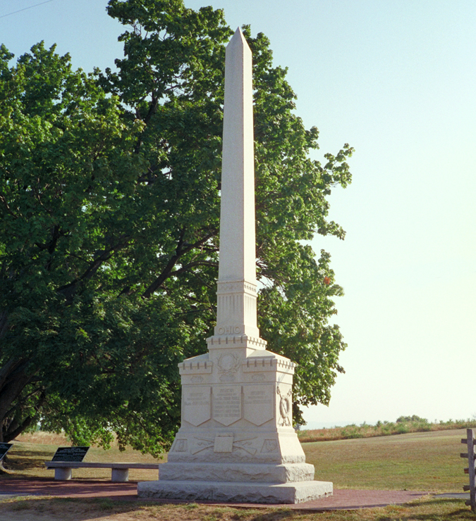 5th, 7th and 66th Ohio Volunteer Infantry Regiments monument at Antietam